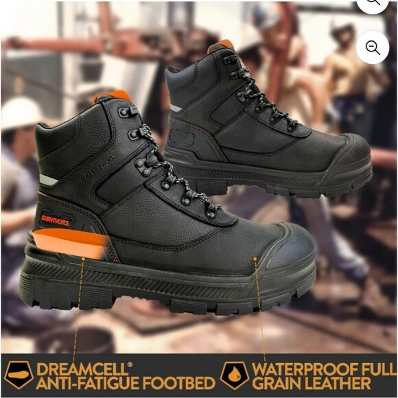Herman Survivors Men\'s Groundbreaker Steel Toe Work Boots Size 8 main image 10